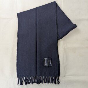 Burberry London Vintage 100% Lana Wool Solid Blue Scarf - United Kingdom
